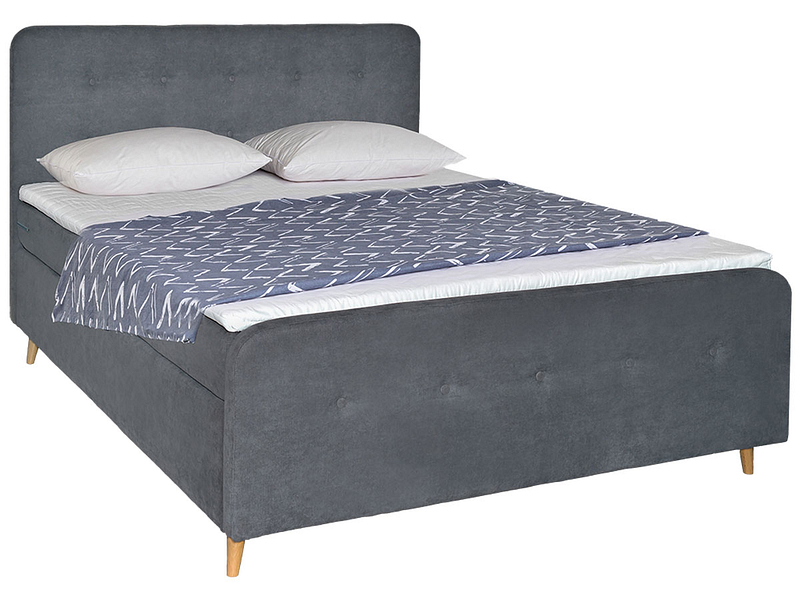 Boxspringbett FLIMS 160 cm x 200 cm anthrazit