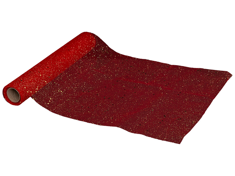 Tischläufer NOEL Polyester rot