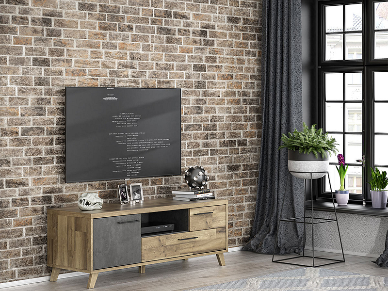 Meuble TV RICCIANO béton