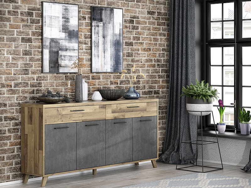 Sideboard RICCIANO 203.9x41.5x94.7cm
