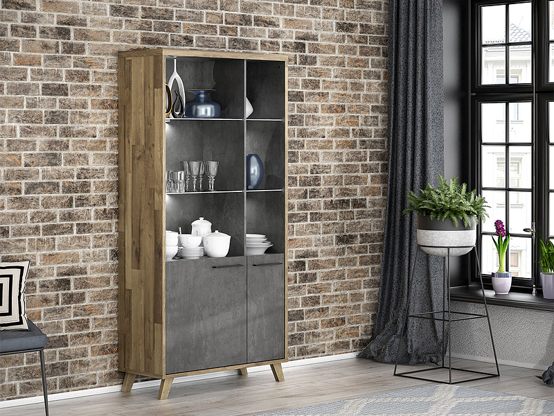 Vitrine RICCIANO 94.5x41.5x190.9cm