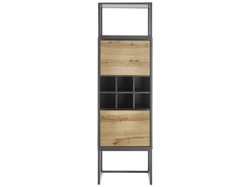 Etagère FABRIK chêne 6 cases 3 tablars
