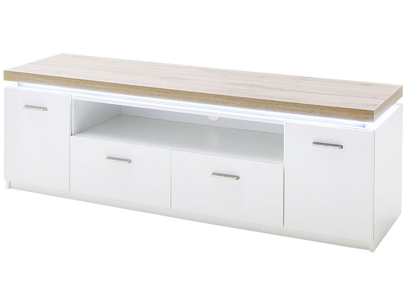 Meuble TV CALVI blanc