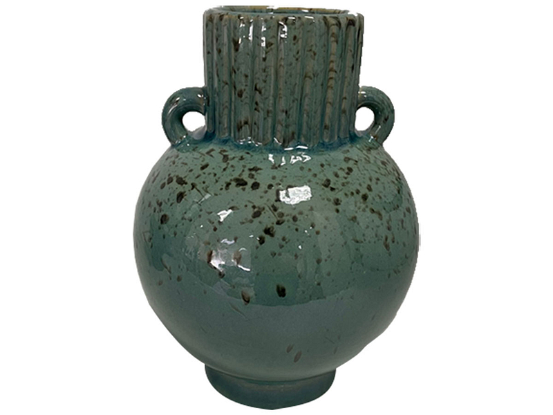 Vase EMERSON 18.5 cm x 18.5 cm x 25 cm grün