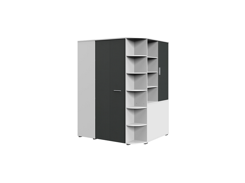 Armoire JOKER 2 portes pliantes blanc