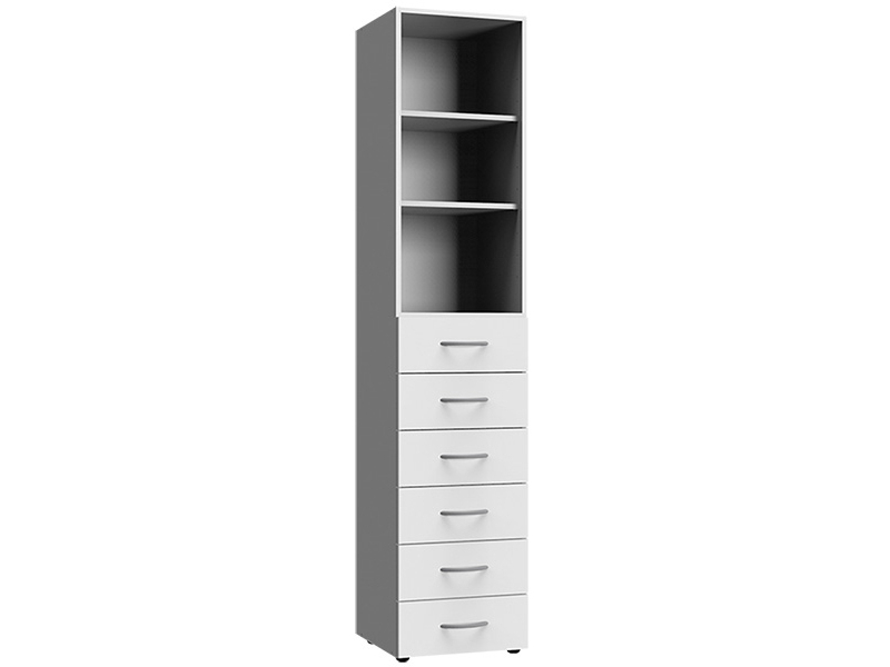 Corps armoire MODUL 6 tiroirs blanc