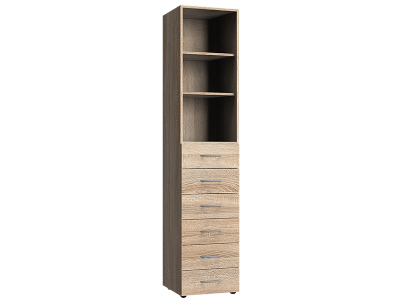 Schrankkorpus MODUL 6 Schubladen eiche