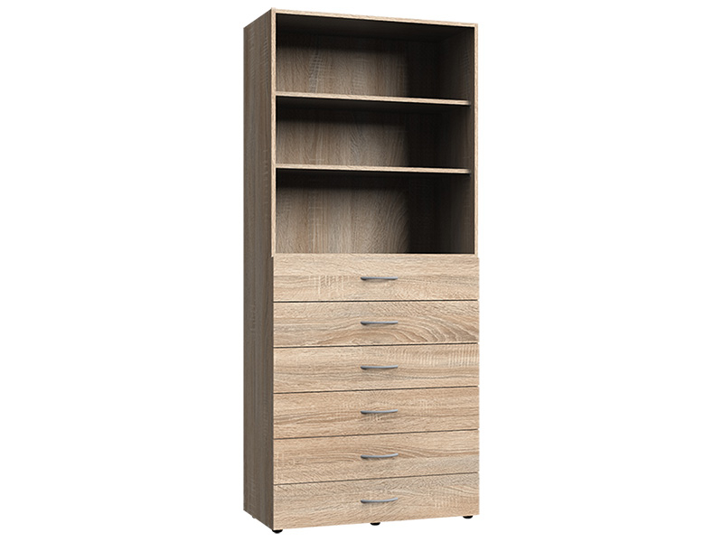 Armoire MODUL 6 tiroirs chêne