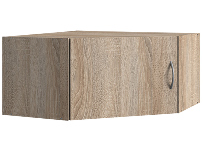 Étagère d'angle MODUL 1 porte battante chêne