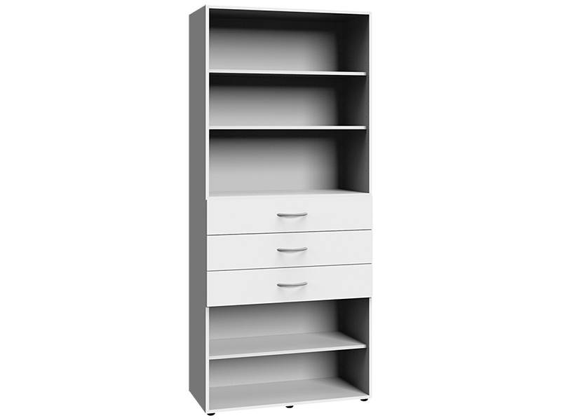 Étagère MODUL 3 tiroirs blanc