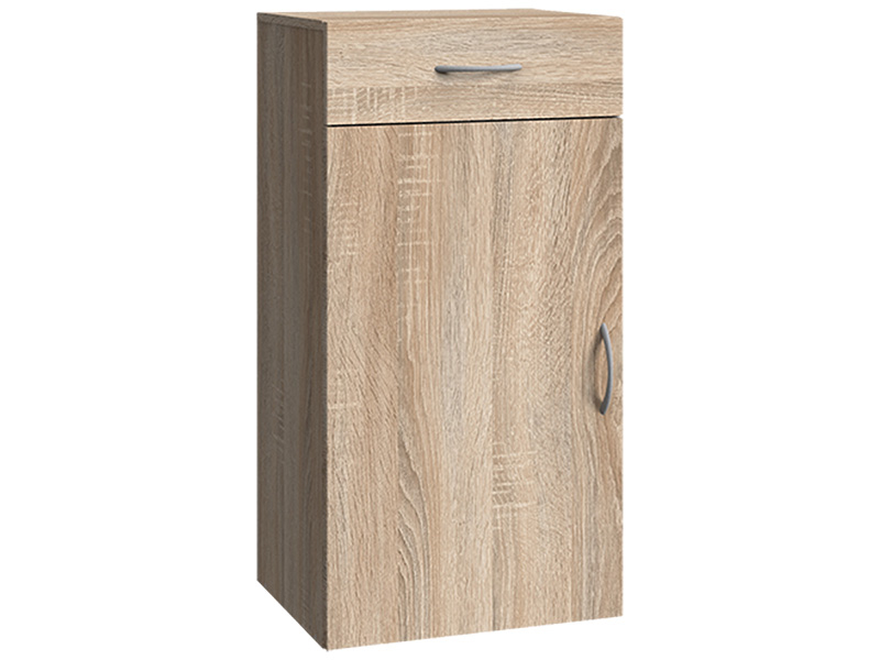 Commode MODUL 1 porte battante 1 tiroir chêne