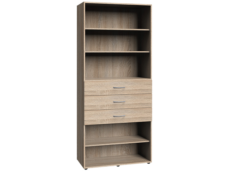 Étagère MODUL 3 tiroirs chêne