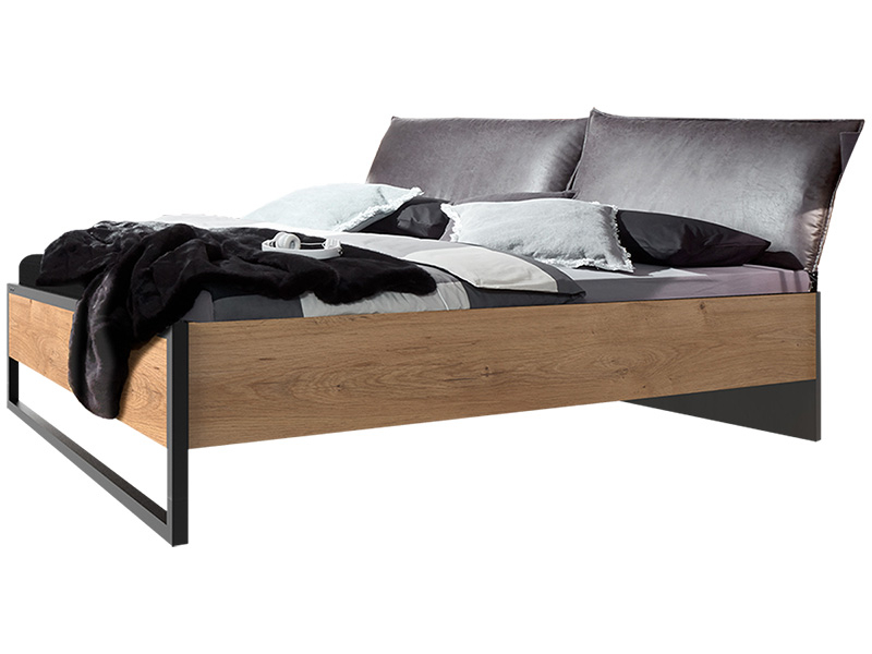 Bett DETROIT 160x200cm Dekor eiche
