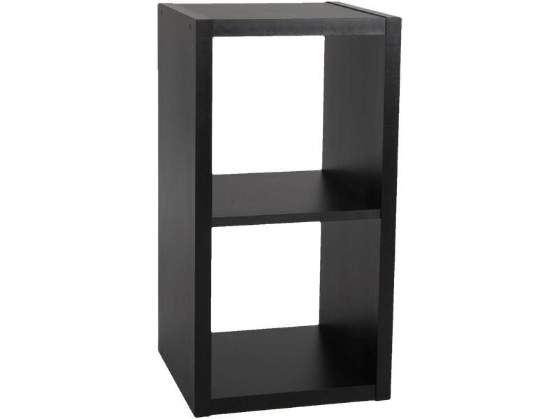 Étagère CUB BLACK 2 cases 1 tablar