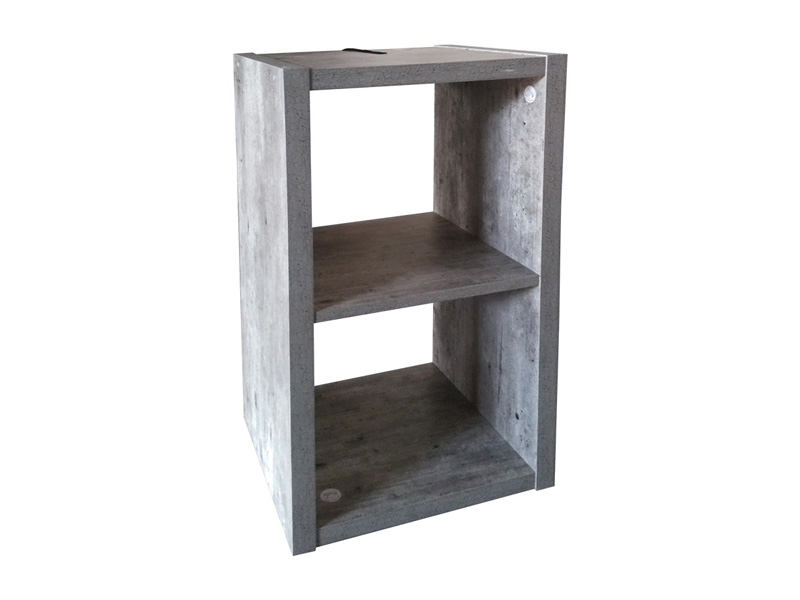 Étagère CUB CONCRET 2 cases 1 tablar