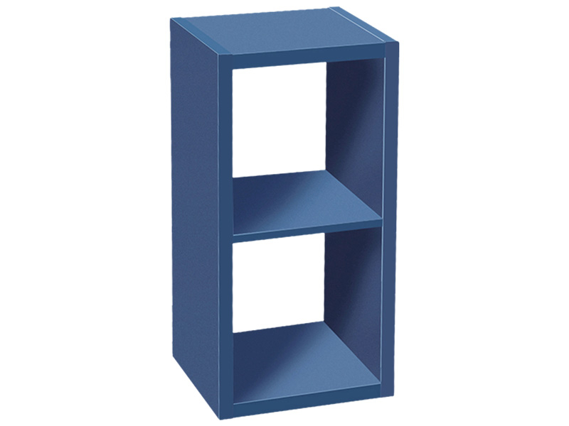 Étagère CUB BLUE 2 cases 1 tablar