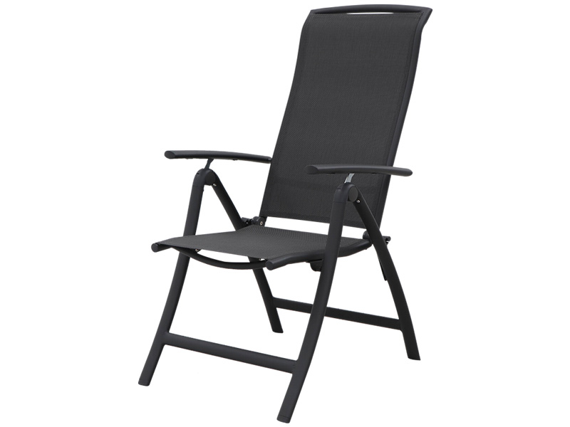 Fauteuil multiposition de jardin SANTA FE aluminium anthracite