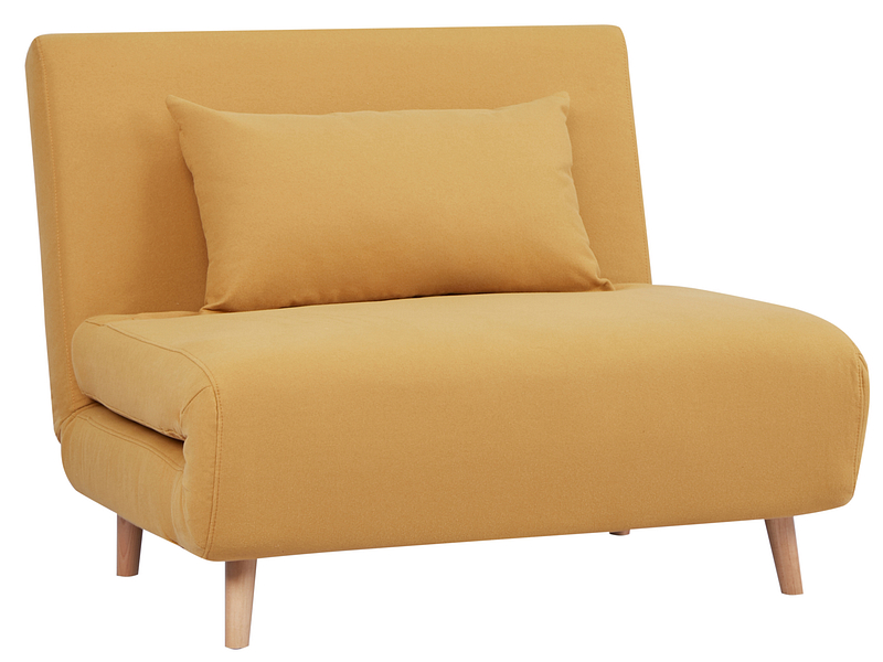 Bettsofa NEILS stoff gelb 90x101x81cm