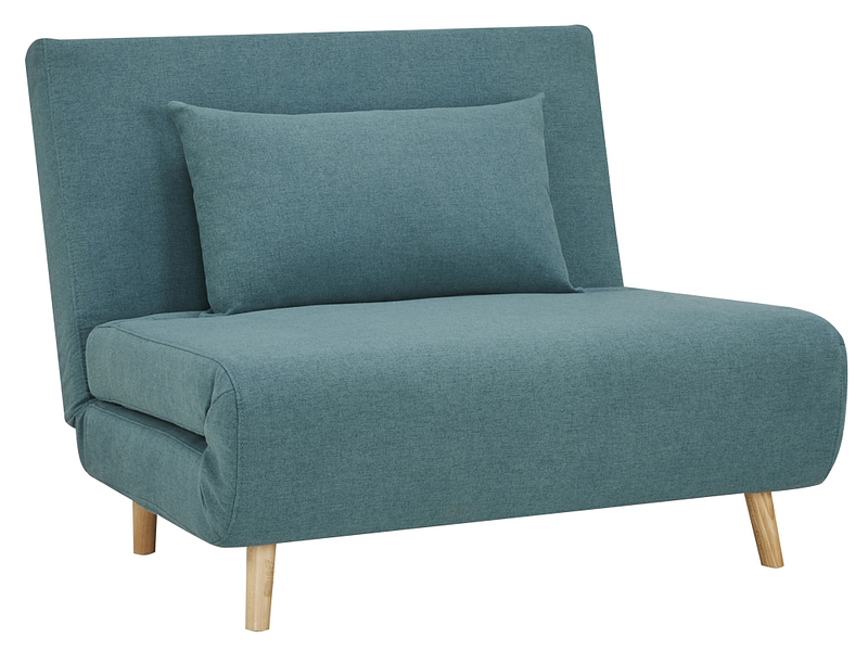 Bettsofa NEILS stoff blau 90x101x81cm