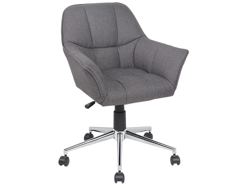 Chaise de bureau CONNY gris foncé
