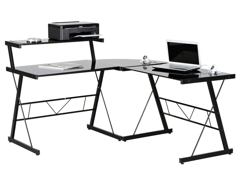 Bureau d'angle CORNER II noir