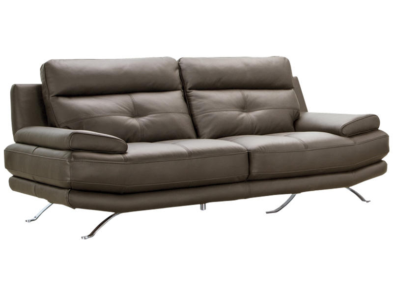 3er Sofa DYLAN Echtleder braun