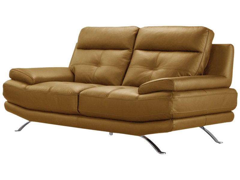 2er Sofa DYLAN Echtleder ocker