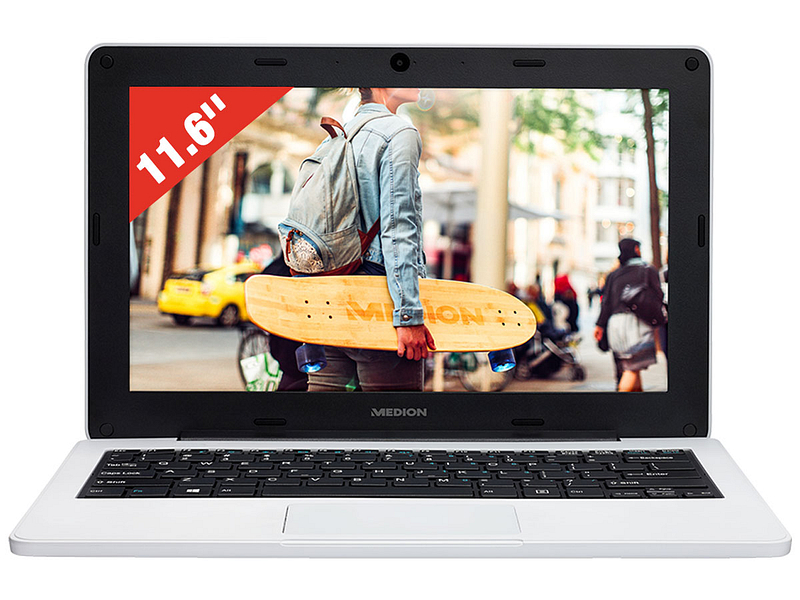 Notebook MEDION AKOYA E11201 11.6'' Intel celeron N4000 64GB