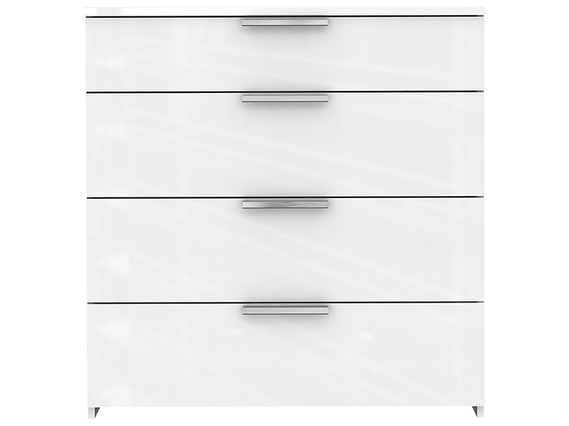 Commode TEMPO 4 tiroirs blanc