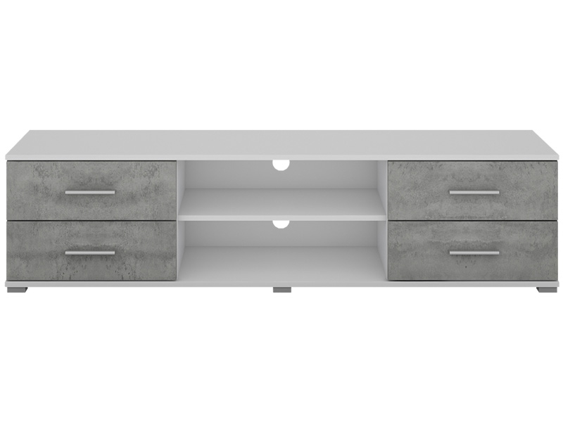 TV-Möbel OSKAR weiss, beton