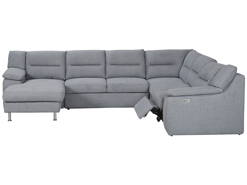 Ecksofa HERA Stoff grau