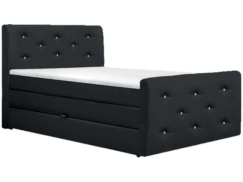 Boxspringbett BOXSPRING BY CONFO BLING II 180x200cm schwarz