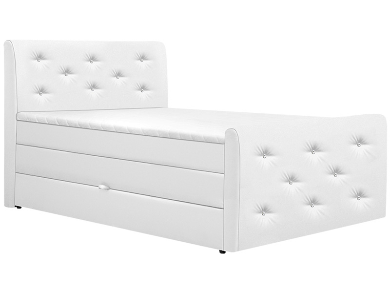 Boxspringbett BOXSPRING BY CONFO BLING II 160x200cm weiss