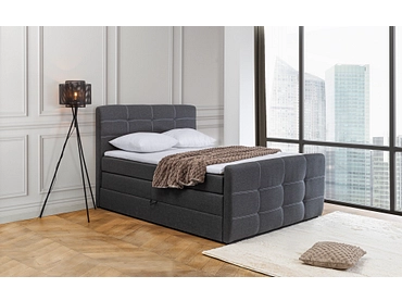 Boxspring BLING II gris anthracite