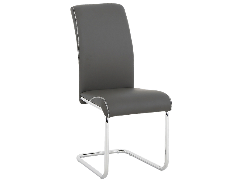 Stuhl PACIFIC Synthetisches Leder grau