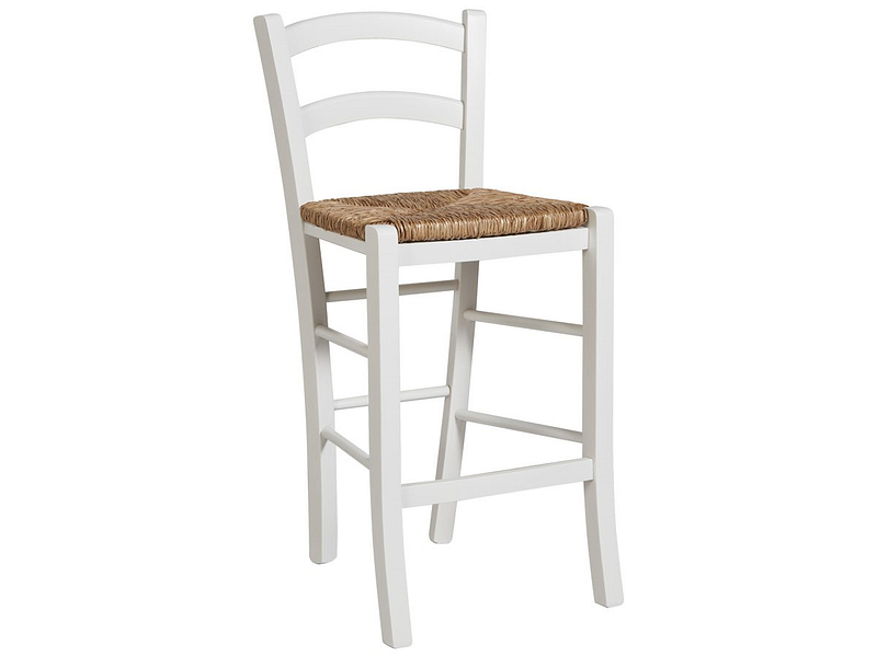 Barhocker PAYSAN Holz weiss