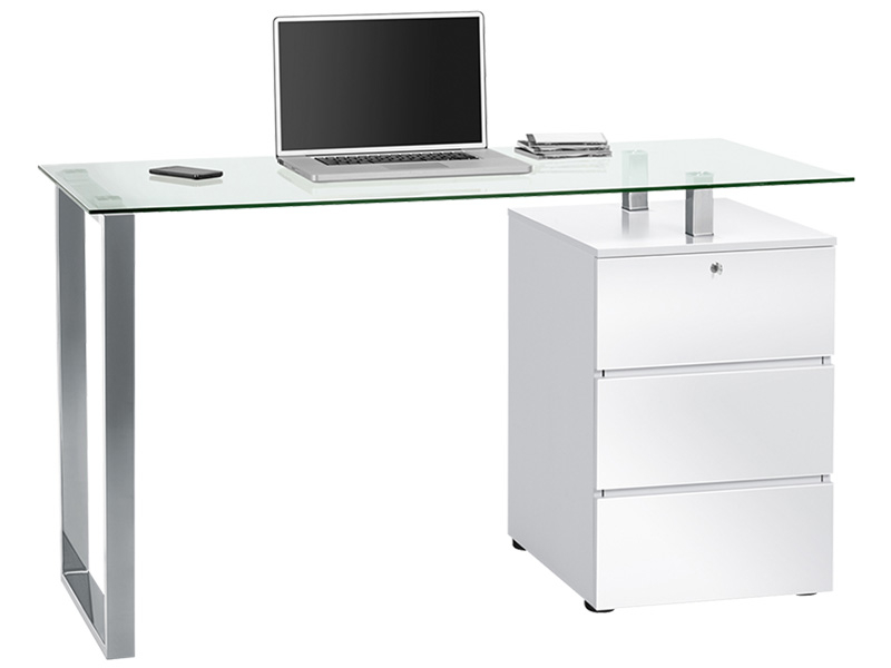 Schreibtisch GLOSSY weiss