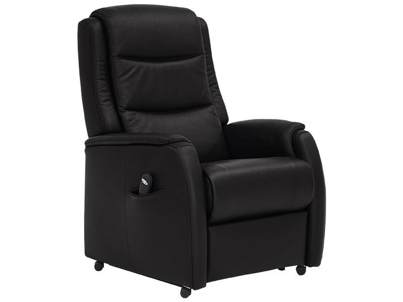 Relaxsessel FLAVIA Echtleder schwarz