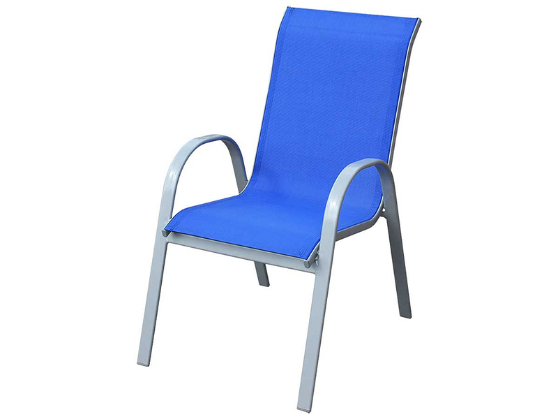 Gartenstuhl COLOR aluminium dunkelblau