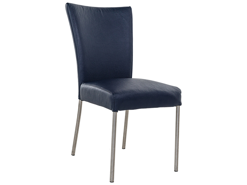 Stuhl PREMIUM Leder dunkelblau