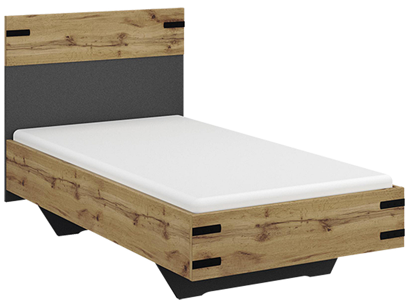Bett LOS ANGELES 90x200cm eiche wotan
