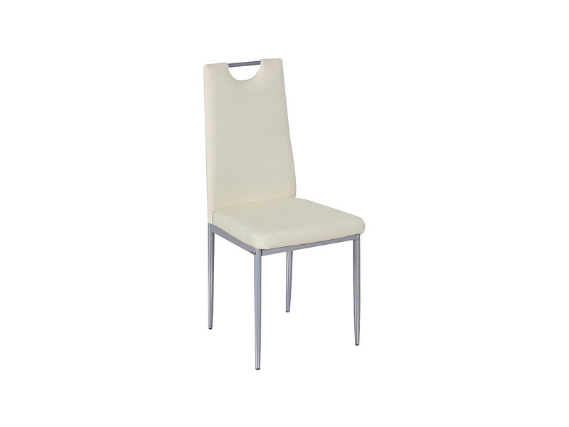 Stuhl LILI Synthetisches Leder beige