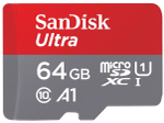 Image of Micro SDHC SANDISK 64 GB
