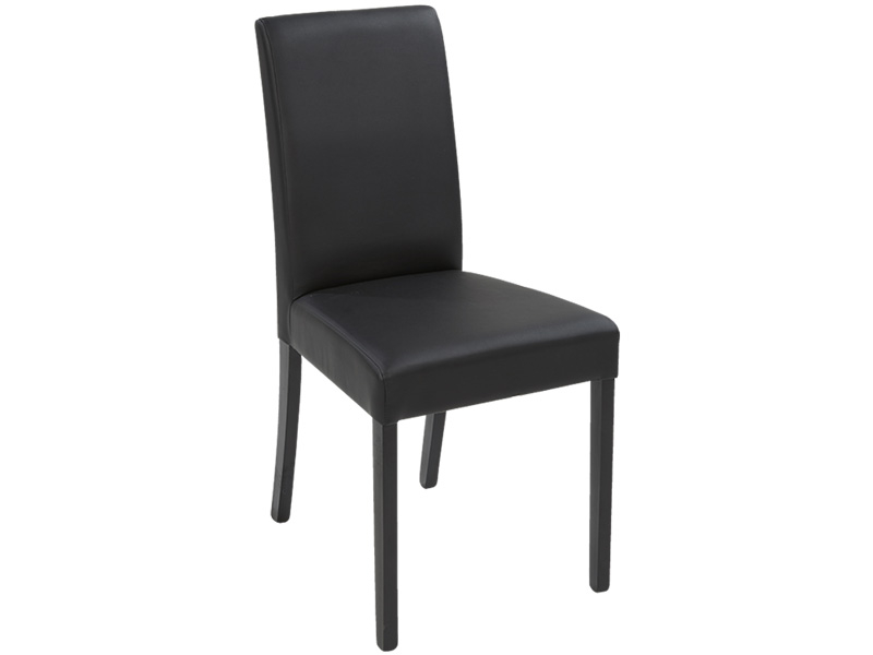 Stuhl DARK Synthetisches Leder schwarz