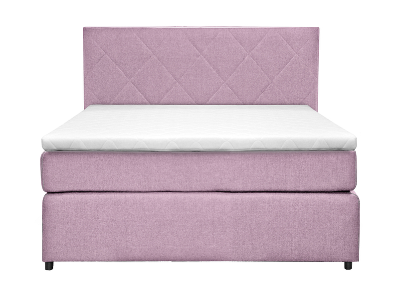 Boxspringbett BY CONFO NIGHTY DIAG II 140x200cm rosa