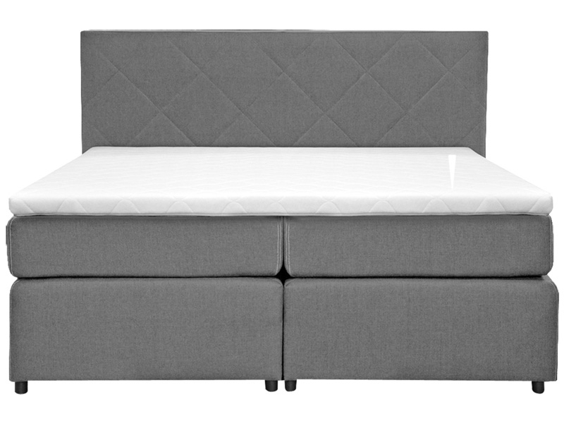 Boxspringbett BY CONFO NIGHTY DIAG II 180x200cm grau