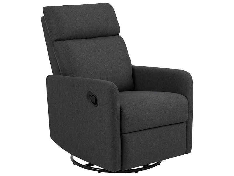 Fauteuil relax MIKKELI tissu gris foncé