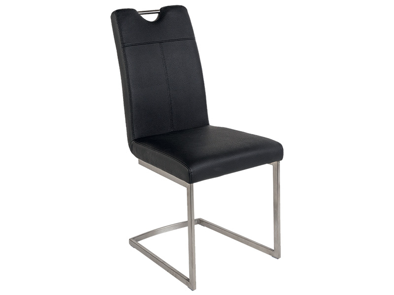 Stuhl ODETTE Synthetisches Leder schwarz