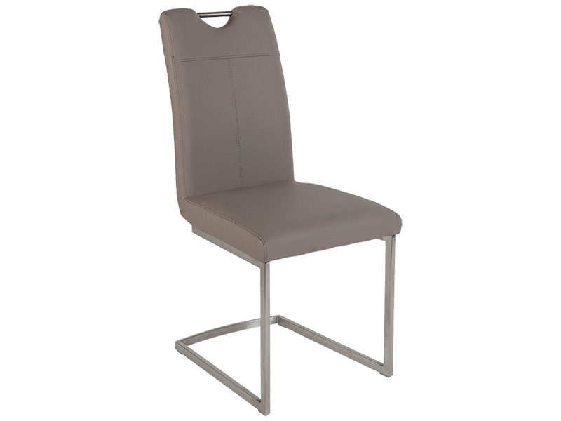 Stuhl ODETTE Synthetisches Leder taupe