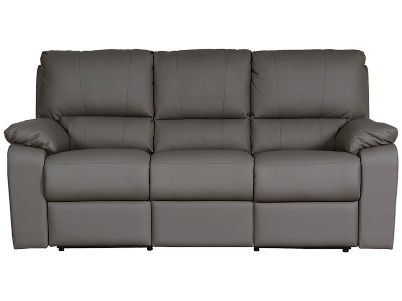 3er Sofa WINTER Synthetisches Leder taupe